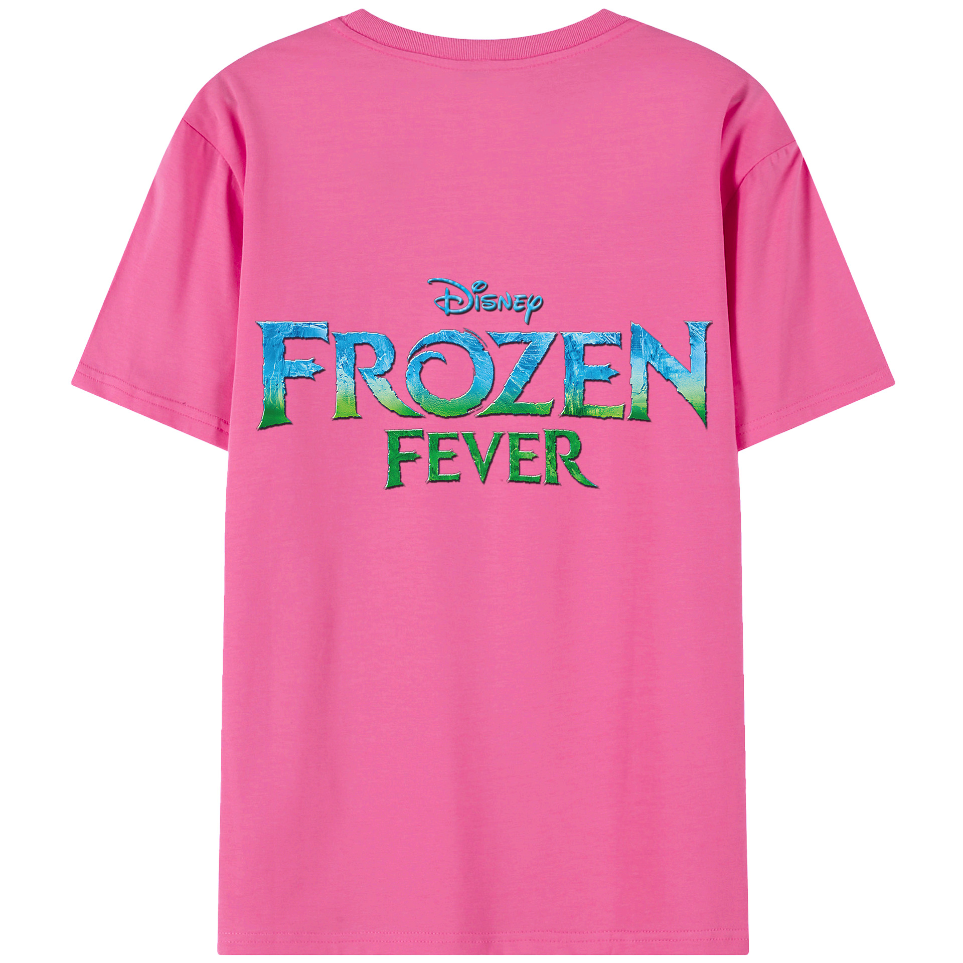（画像用） アナと雪の女王 アンナ エルサ Frozen Anna Elsa レディース半袖Tシャツ(バックプリント)